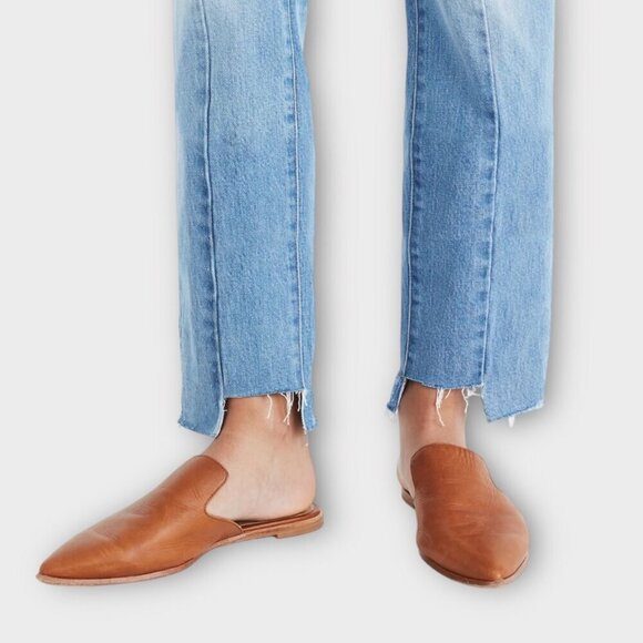 Madewell Gemma Cognac Pointed Toe Mule Flats - Picture 8 of 12
